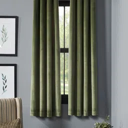 Deco Window Green 2 Pieces Room Darkening Window Curtain-17