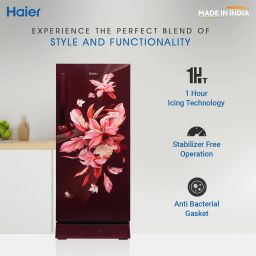 haier 190 L Direct Cool Single Door 3 Star Refrigerator with Base Drawer image 3