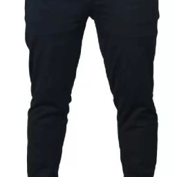 Men Slim Fit Black Lycra Blend Trousers-image-37