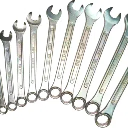 vnik 12 pcs Long Combination Spanner Set. Wrench Set/Spanner Set Tools kit/Set of 12 Piece/Tools kit for Home use. - Professional Spanners_5 Heavy Duty Eliptical Combination Spanners 12 Pcs. Set with Hanging Tray_5 Double Sided Combination Wrench (Pack of 1) Double Sided Combination Wrench image 2