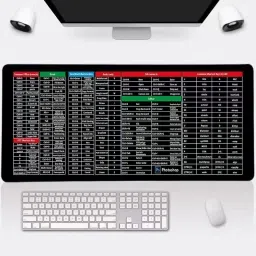 CITYCART Keyboard Pad - with Office Software Shortcuts Pattern, Excel Shortcut Mouse Pad Mousepad image 2