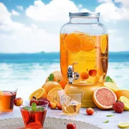 5 Litre Glass Juice Dispenser - Water Pitcher for Detox Water - Mason Jar Bottled Water Dispenser-image-39