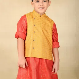 Fabindia Hand Block Printed Nehru Jacket image 3