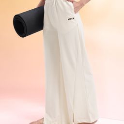 HRX by Hrithik Roshan Women Wide-Leg Yoga Track Pants with Front Slits-picture-4