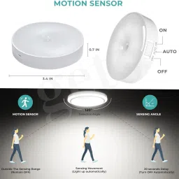 Panchhi store LED Motion Sensor Light, USB Rechargeable LED Nightlight lamp, Motion Sensor Light image 2