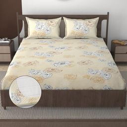 FURNOFY Floral Superfine Queen Bedsheets-image-8