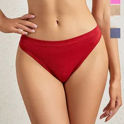MYYNTI Pack Of 3 Cotton Thong Briefs 3 pcs L Jadi cotton thong panty-image-97