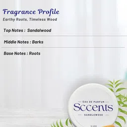 Sccents Sandalwood Solid Long Lasting Eau De Parfum- 10 g image 3