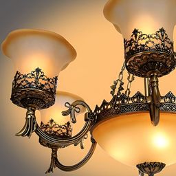 GAUVIK Gold-Toned Ceiling Lamp-8