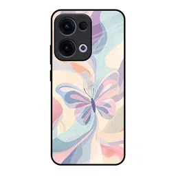 QRIOH Opulent Wings Printed Oppo Reno13 5G Glass Back Case-image-89