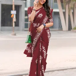 KALINI Batik Silk Blend Bagru Saree-picture-31