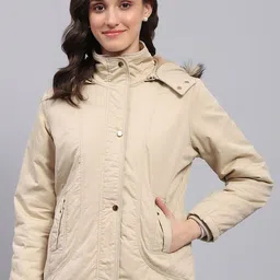 Monte Carlo Women Hooded Solid Cotton Casual Parka Jacket-image-23