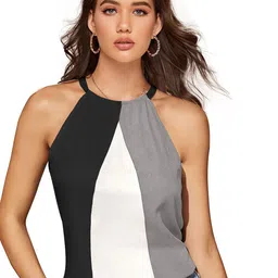 Fashion Care Colourblocked Halter Neck Top-picture-15