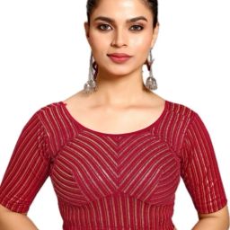Round Neck Women Blouse-image-28