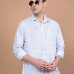 Crimsoune Club Men Classic Fit Spread Collar Checked Cotton Casual Shirt-picture-38
