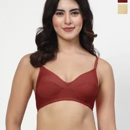 LILY Pack Of 2 Full Coverage Cut and Sew Bra-29