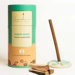 Nirmalaya Brown 40 Pieces Wood Dhoop Stick With Stand-17