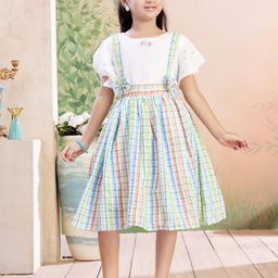 Aarika Checked Fit & Flare Dress-picture-41