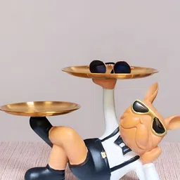 Go Hooked Black Figurine Showpiece-82