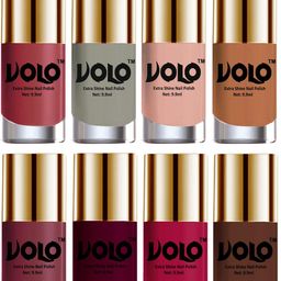 VOLO Set Of 8 Luxury Super Shine Nail Polish - 10 ml Each-Combo-No-30-41