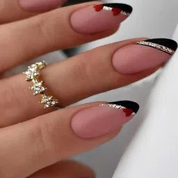 STYFY Set Of 24 Stick On Artificial Nails With Buffer & Stick - Nude Romance-picture-38