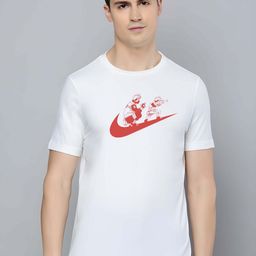 KAIDO Graphic Printed Round Neck Cotton T-shirt-image-67