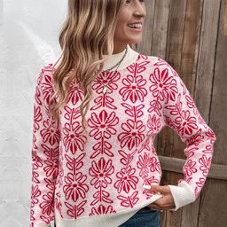 StyleCast Women Floral Printed Pullover Sweater-picture-21
