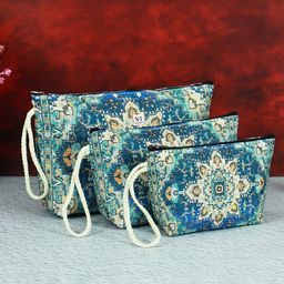 NFI essentials Set Of 3 Printed Makeup Pouch-image-22