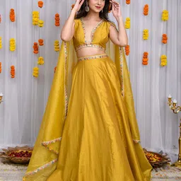 Label Shaurya Sanadhya Sequinned Ready to Wear Lehenga & Blouse With Dupatta image 2