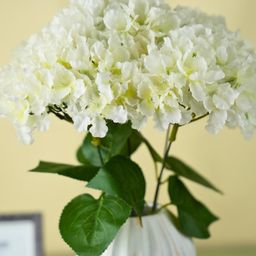 Interiors & More White 1 Pieces Hanging Hydrangea Artificial Flower-image-71