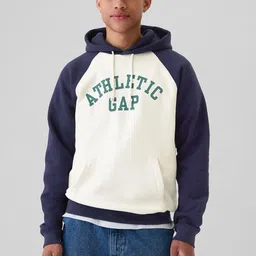 GAP Printed Contrast Sleeves Hooded Sweatshirt-picture-18
