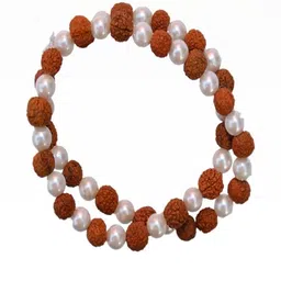 Divine souvenirs Wooded Unisex Set Of 2 Artificial Beaded Elasticated Bracelets-19