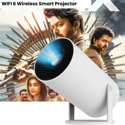 SACRO Smart Projector for Home 4K Support Rotabable Design withApp Netflix,YouTubeX356 (4500 lm / 1 Speaker / Wireless / Remote Controller) Portable Projector-17
