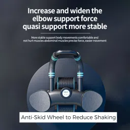 firstfit Automatic Rebound Ab Wheel Roller for Core Workout With Elbow Support & Timer Ab Exerciser image 5
