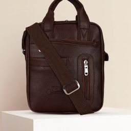 Brown Men Sling Bag - Medium Cross body Sling Bag-image-52