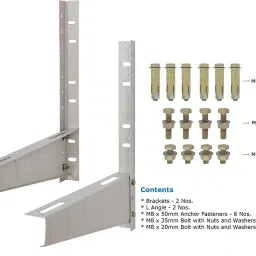 sauran AC OUTDOOR UNIT STAND 27cm x 23cm Shelf Bracke 23x27 Shelf Bracket image 2