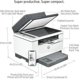 HP Laserjet MFP M233sdw Printer Multi-function WiFi Monochrome Laser Printer image 4