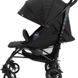 chicco LITE WAY 4 BASIC STROLLER JET BLACK Stroller image 2