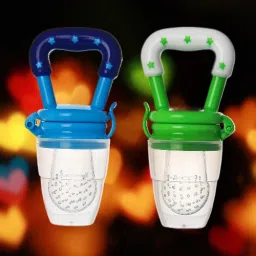 Pack of 2 Teether and Feeder/multicolor/Baby Product Teether and Feeder M_25 Feeder-0