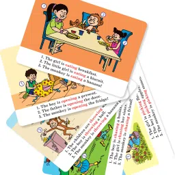 brainy bug resources 60 flashcards, action words (level 2), subject verb object sentences image 4