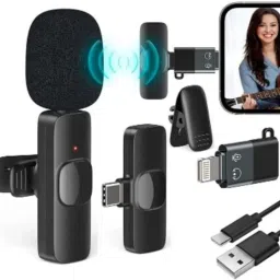 K8 Wireless Collar Mic Mini Omnidirectional Lapel Collar for IPhone & Android Microphone-image-32