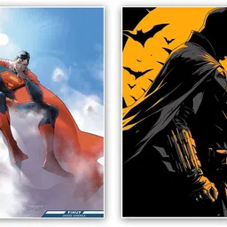 art recall Batman and superman poster Photographic Paper-picture-44