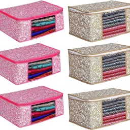 ROYAL FASHION Non Woven Saree cover garment cover wardrobe organizer Polyester Laundry Bag-picture-14