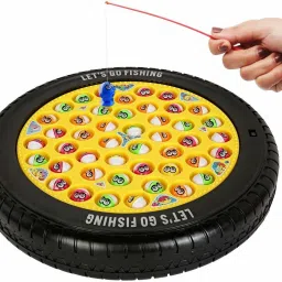 Musical Tyre Fishing Game Toy with 45 Fishes Party & Fun Board Game-23
