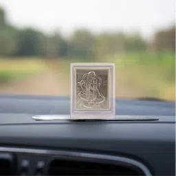 Pure 999 SilverIdol|Pure Silver Idol for CarDashboard-RadhaKrishna(Big) Decorative Showpiece-11 cm-21