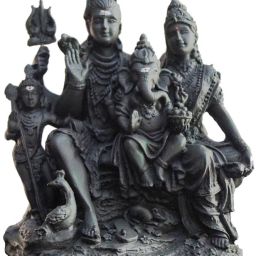Shivaparivar Balck Finish Idol Statue Decorative Showpiece - 13 cm-image-11