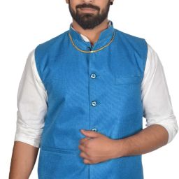 Self Design Men Waistcoat-image-53