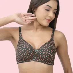 DressBerry Floral Printed Cotton Full Coverage T-Shirt Bra-image-92