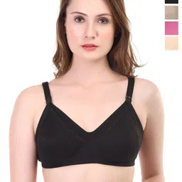 Liigne Pack Of 4 Full Coverage Maternity Solid Bra-14