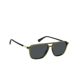 Polaroid Men UV Protected Lens Full Rim Rectangle Sunglasses-17